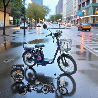 صورة دراجة كهربائية بتصميم عصري وأداء قوي مقاس 22